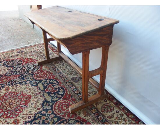 Wooden school desk from the 1900s