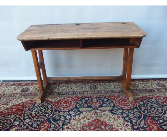 Wooden school desk from the 1900s