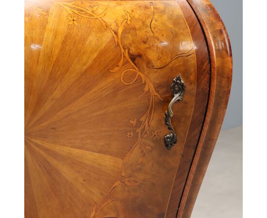 Pair of Baroque Style Bedside Tables, Italy, Early 20th Century