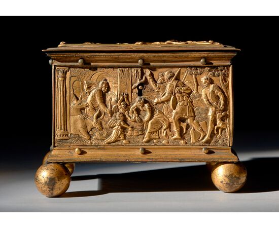 Bronze and gilded copper box, Central Europe, 16th century