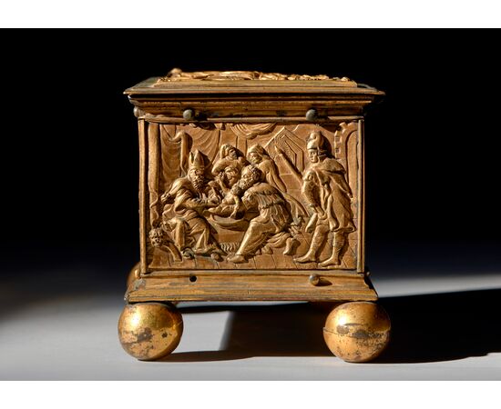 Bronze and gilded copper box, Central Europe, 16th century
