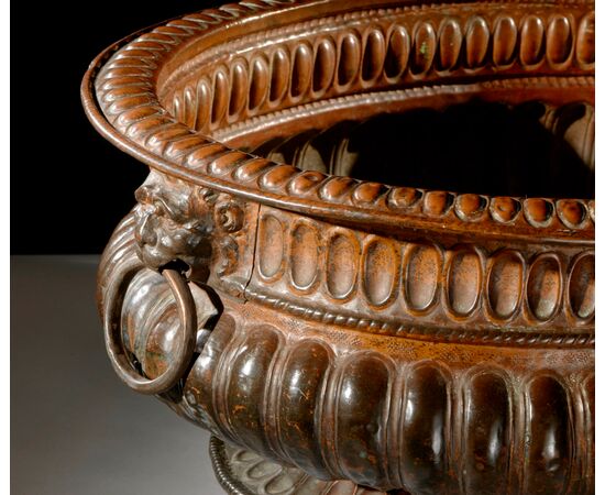 Embossed copper basin, Italy, 16th century