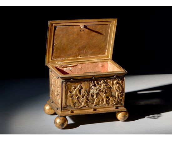 Bronze and gilded copper box, Central Europe, 16th century