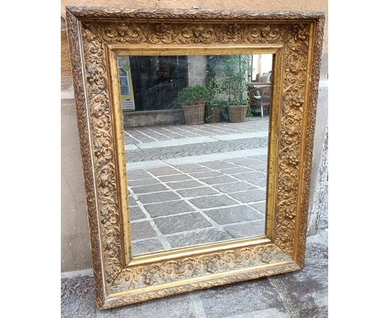 specchiera in legno dorato cm.55 x 70