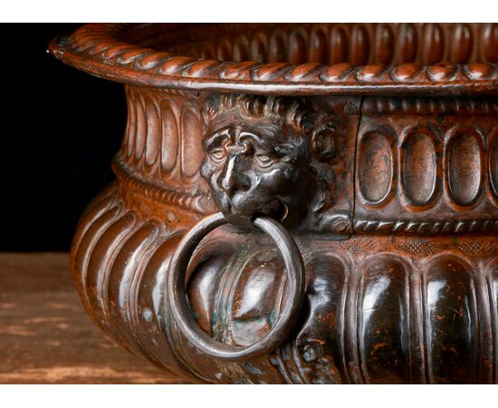 Embossed copper basin, Italy, 16th century