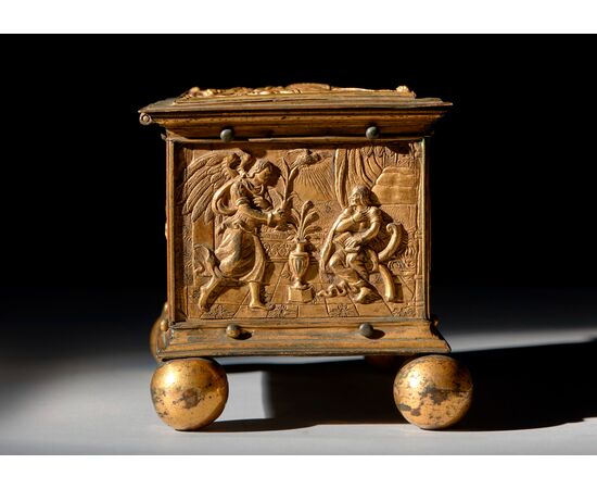 Bronze and gilded copper box, Central Europe, 16th century