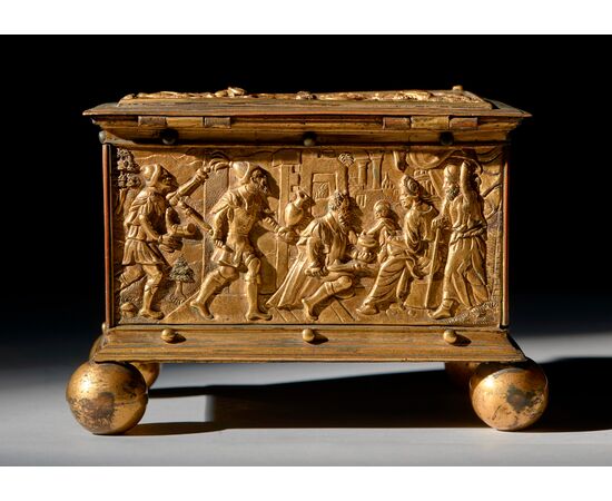 Bronze and gilded copper box, Central Europe, 16th century