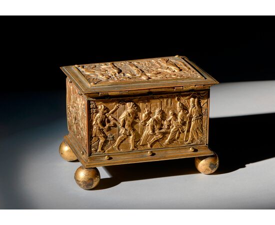 Bronze and gilded copper box, Central Europe, 16th century