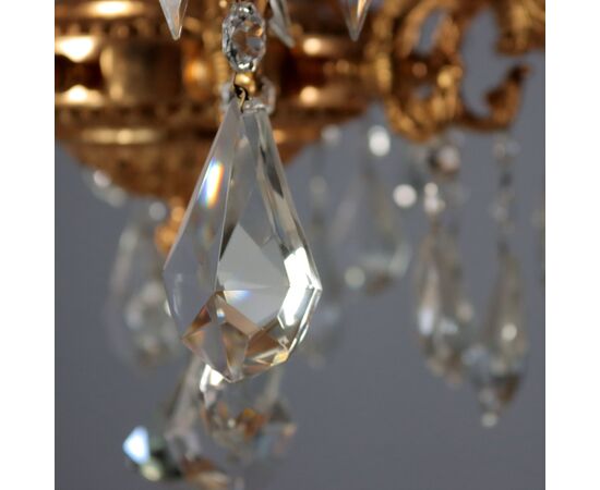 Rococo Style Chandelier, Italy, 20th Century