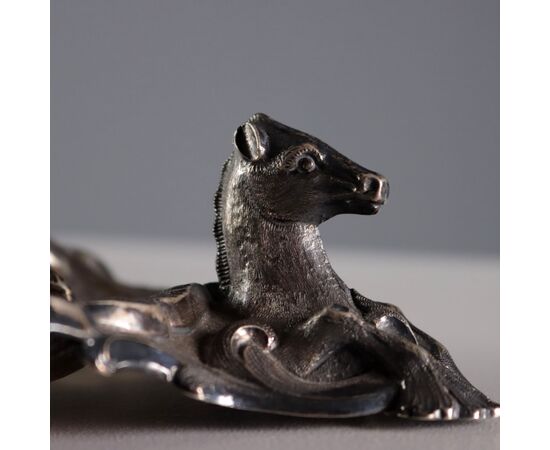 Central European Silver Inkwell, 18th-19th Century