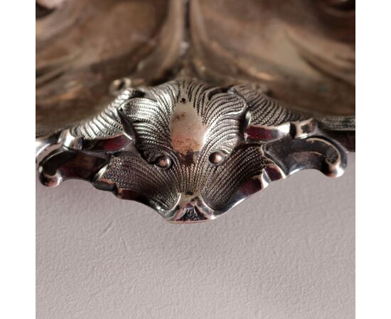 Central European Silver Inkwell, 18th-19th Century