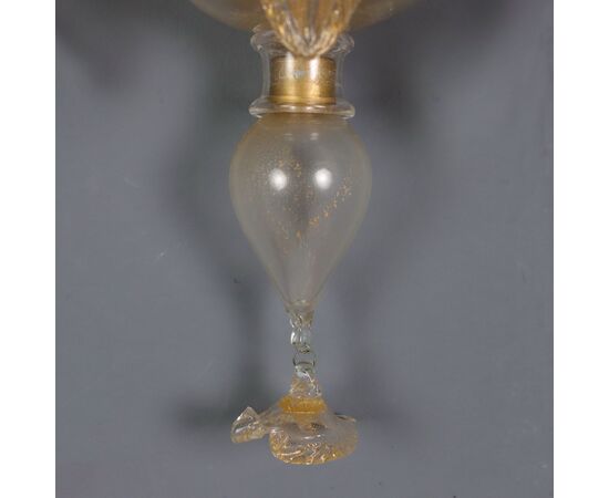 Set of Four Murano Glass Sconces, Italy, Second Half of the 20th Century