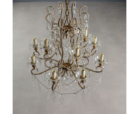 Twelve-light chandelier, Italy, 20th century