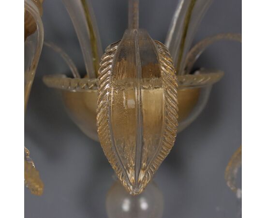 Set of Four Murano Glass Sconces, Italy, Second Half of the 20th Century