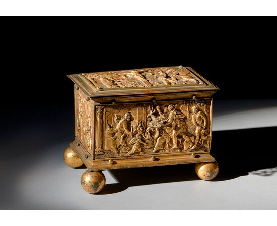 Bronze and gilded copper box, Central Europe, 16th century