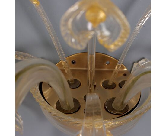 Set of Four Murano Glass Sconces, Italy, Second Half of the 20th Century