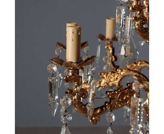 Lampadario in Stile Rococò Italia XX Secolo