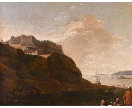Mediterranean View, signed by Thomas Wyck (1616 - 1677)