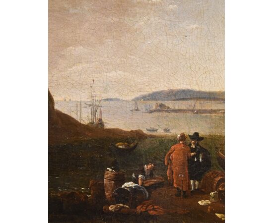 Mediterranean View, signed by Thomas Wyck (1616 - 1677)