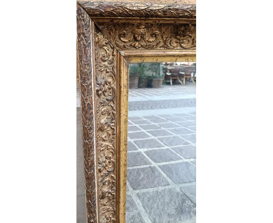 specchiera in legno dorato cm.55 x 70