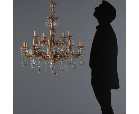 Lampadario in Stile Rococò Italia XX Secolo