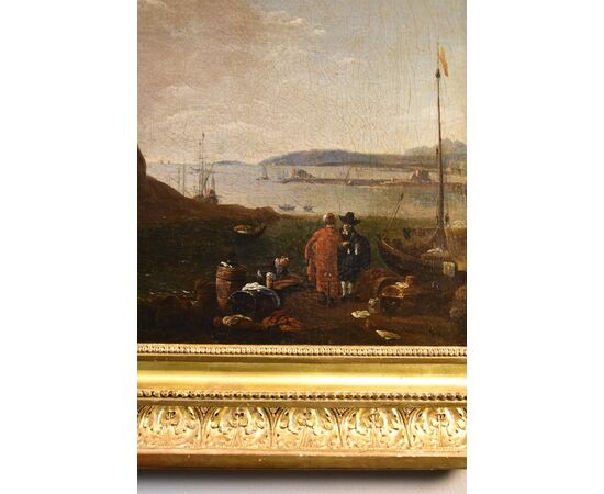 Mediterranean View, signed by Thomas Wyck (1616 - 1677)