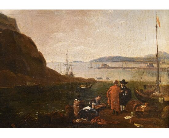 Mediterranean View, signed by Thomas Wyck (1616 - 1677)