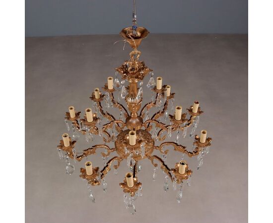 Lampadario in Stile Rococò Italia XX Secolo