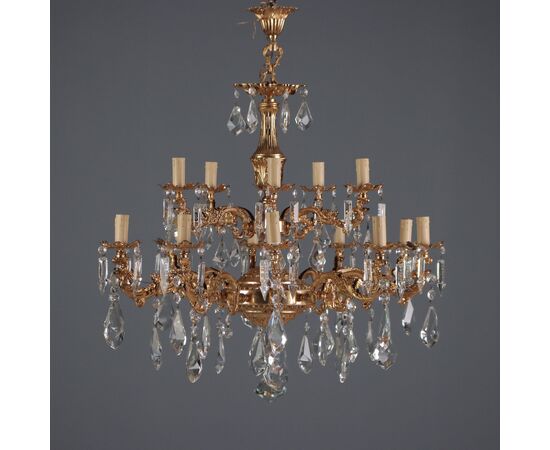 Lampadario in Stile Rococò Italia XX Secolo