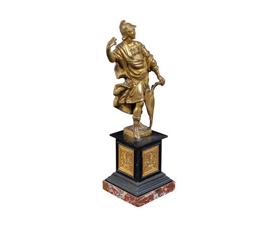 Gilded bronze sculpture - Mars, God of War. Rome, 17th century.
