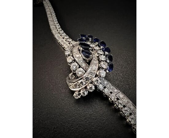 Bracelet with Sapphires and Diamonds