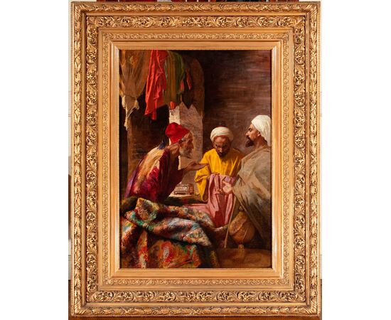 Orientalist painting &quot;The carpet merchant&quot;     