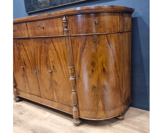 Charles X walnut sideboard, 1820