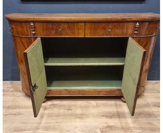 Charles X walnut sideboard, 1820