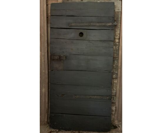  ptc013 - porta da carcere con spioncino, misura cm l 85 x h 172 x sp. 6 cm  