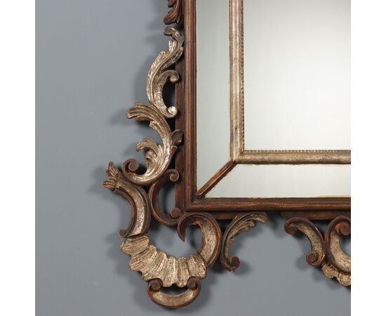 Rococo Style Mirror Italy First Half 20th Century