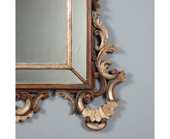 Rococo Style Mirror Italy First Half 20th Century