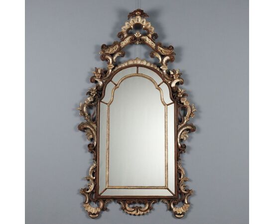 Rococo Style Mirror Italy First Half 20th Century
