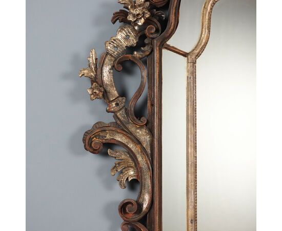 Rococo Style Mirror Italy First Half 20th Century