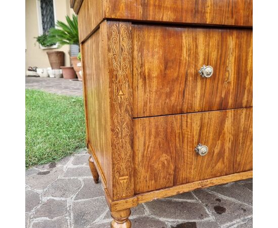 Cassettone faentino in noce Carlo X  1810