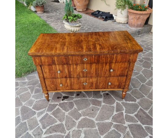 Cassettone faentino in noce Carlo X  1810