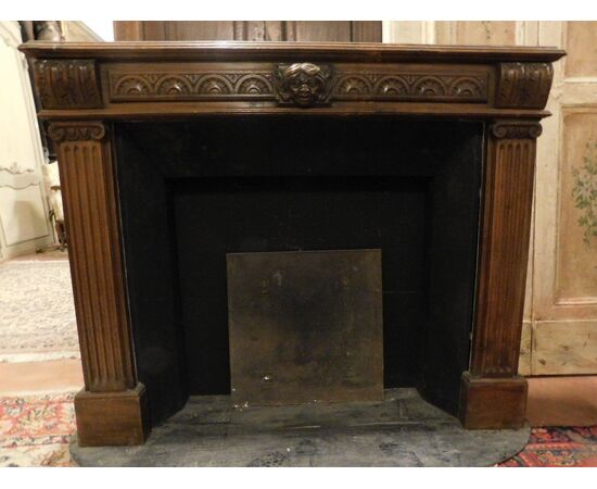 chl103 wood fireplace 800 mis. 132 xh 107 prof. 30.5 cm