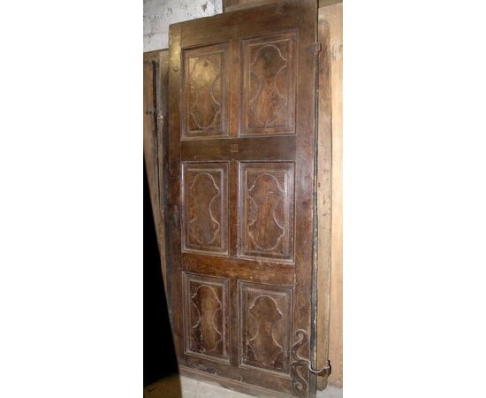 pti346 door in walnut paneled mis. 88 x215