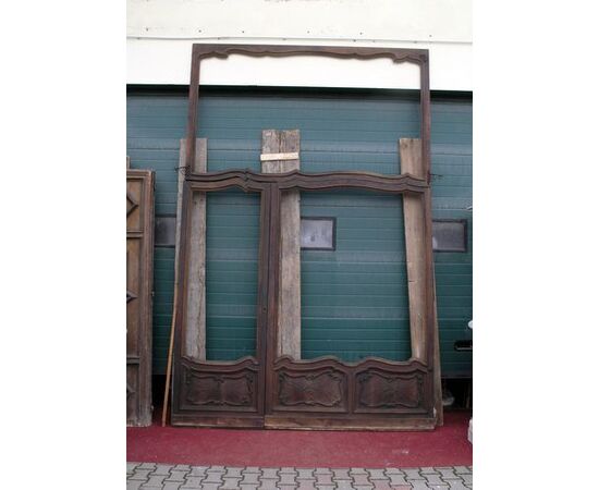 shop front panels with baroque door + window