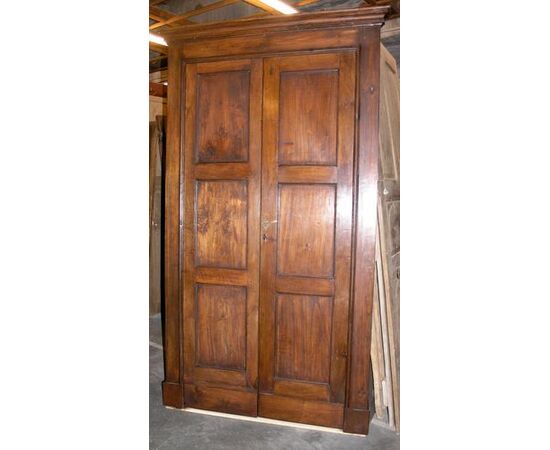 pts422 4 double doors with frame poplar / walnut mis.123 x 230 cm max