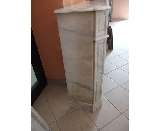 LOUIS PHILIPPE MARBLE FIREPLACE, LATE 19TH CENTURY, FRANCE, cm W113xD34xH99