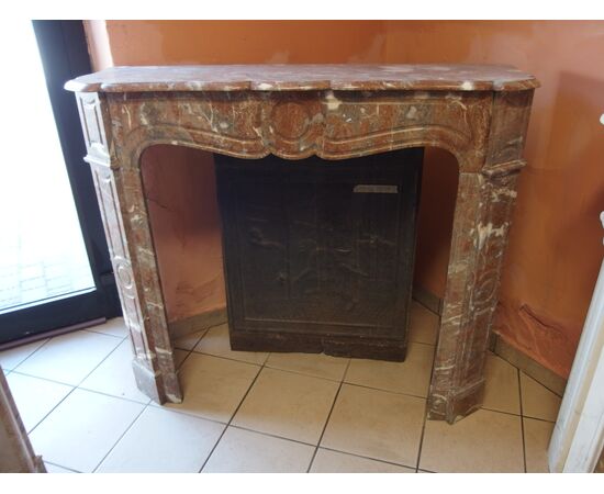 SIMPLE LOUIS PHILIPPE STYLE POMPADOUR FIREPLACE, FRANCE