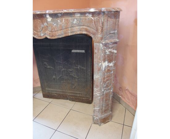 SIMPLE LOUIS PHILIPPE STYLE POMPADOUR FIREPLACE, FRANCE