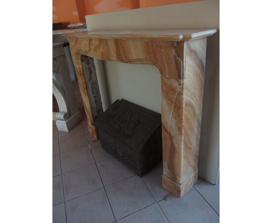 ONICE MARBLE FIREPLACE DECO' STYLE FRANCE cm L128xP27xH108