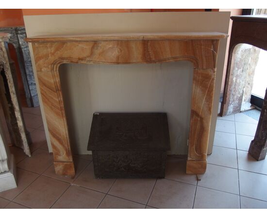 ONICE MARBLE FIREPLACE DECO' STYLE FRANCE cm L128xP27xH108